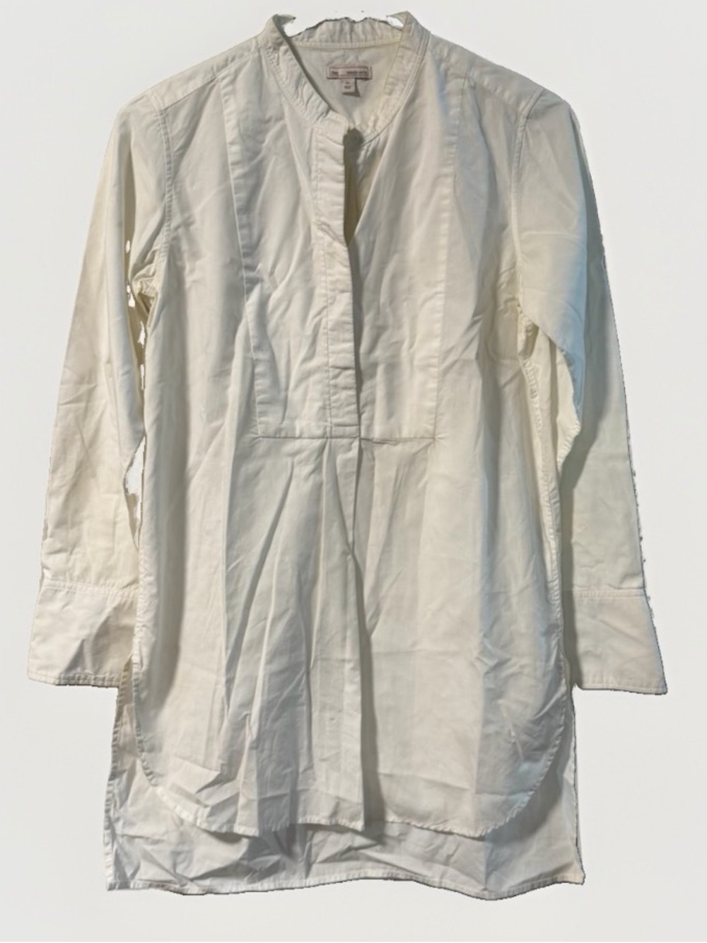 GAP Ladies Bib Tunic White XSmall Pullover Loose For Shirt